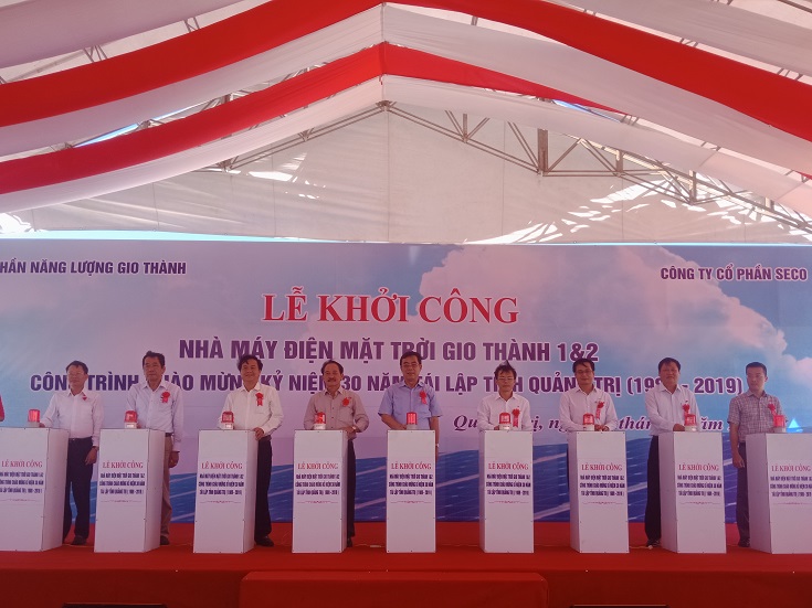 Khởi công Nhà máy điện mặt trời Gio Thành 1, 2